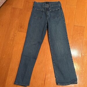 J. Crew Full Length Wide-Leg Denim